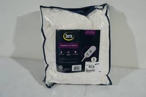 Serta Heated Fur Throw