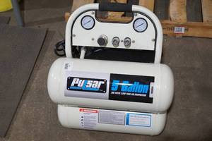 Pulsar 5 Gallon Twin Tank Electric Air Compressor