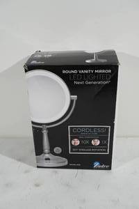 Zadro LED Lit Round Vanity Mirror - 10x Magnification