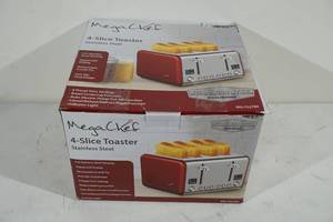 MegaChef 4 Slice Stainless Steel Toaster