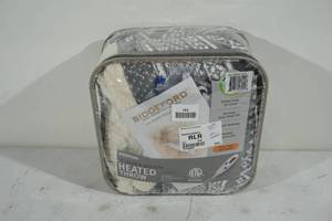 Biddeford Velour and Sherpa Heated Throw