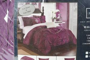 Chic Home Design 6 Piece Halpert Comforter Set - King