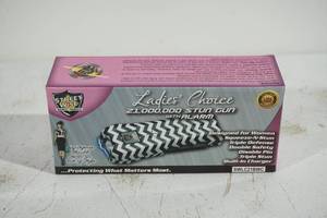 Ladies Choice 21,000,000 Stun Gun with Alarm - BlackWhite