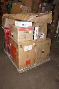 Pallet of Repairables - Microwave, Curved Monitor, Coffee Makers