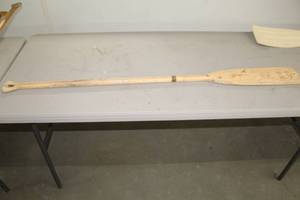 lot 681 image: Hand-Carved Wood Paddle