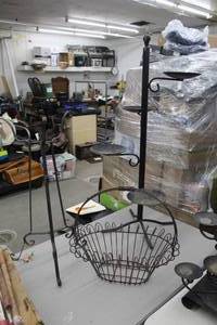 lot 713 image: Lot of (3) Garden Potted Plant Holders