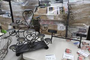 lot 712 image: Lot of (2) Candleholders