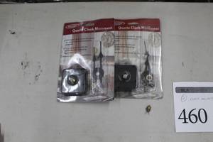 lot 460 image: Lot of (2) Muder Quartz Clock Movements (in original packaging)