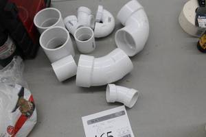 lot 465 image: Lot of (10) PVC Pipe Fittings