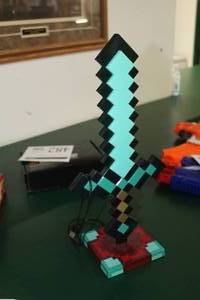 lot 483 image: Robe Factory LLC 16091 Minecraft Table Lamp