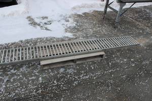 3 Gravity Roller Bed Conveyor Sections Lot 12 12 Inch Wide X 8 Ft Long
