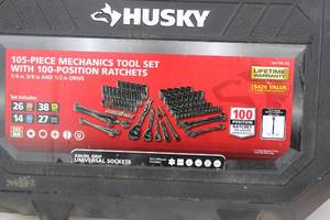 Husky 105 Piece Mechanic Tool Set With 100 - Position Ratchets