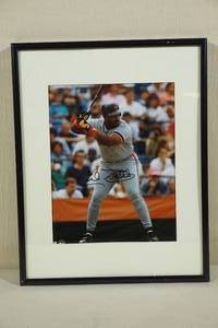 lot 10 image: Framed and Signed Cecil Fielder 8 x 10 Picture