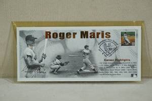 lot 20 image: First Day of Issue Roger Maris Stamped Envelope
