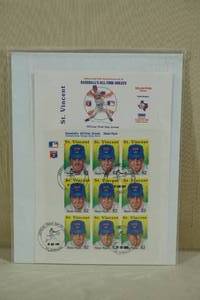 lot 21 image: First Day of Issue Nolan Ryan Stamp Sheet