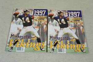 lot 28 image: 2 1997 Minnesota Vikings Official Yearbooks