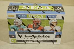 lot 30 image: 2020 Panini Chronicles MEGA Box of Football Card Packs