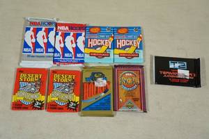 lot 42 image: Assorted Basketball, Hockey, and Novelty Card Packs