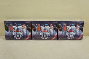 lot 43 image: Platinum Series Baseball Card Game Boxes