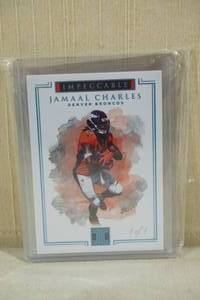 lot 63 image: 2017 Panini Impeccable Jamaal Charles Card - 11