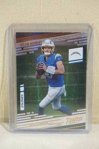 lot 67 image: 2021 Panini Prestige Justin Herbert Xtra Points Card