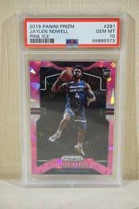 lot 74 image: 2019 Panini Prizm Jaylen Nowell Pink Ice Parallel - PSA 10