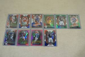 lot 103 image: Football Insert Cards - Roethlisberger, Toney, Pitts, Parsons, Allen