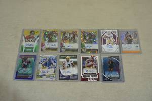 lot 107 image: Football Autograph Cards - Matthews, Blake Bell, Hunter Long