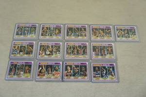 lot 118 image: 1981-82 Topps Basketball Team Leader Cards