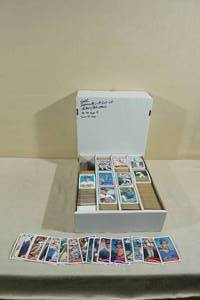 lot 158 image: Box of Baseball Cards - 88-91 Topps, Some Upper Deck