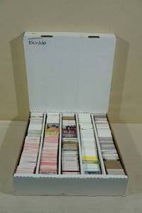 lot 160 image: Box of Mixed Cards - Baseball,Basketball, Football, Hockey, Armed Forces