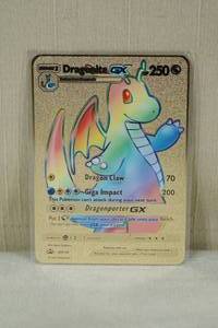 lot 170 image: Custom Metal Dragonite GX Pokemon Card