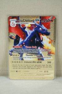lot 171 image: Custom Metal Shining Charizard GX Pokemon Card
