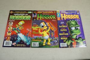 lot 213 image: Simpsons Treehouse of Horror Comic Books