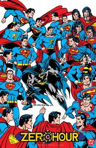 lot 204 image: DC Comics Batman and Superman Zero Hour Promotional Poster