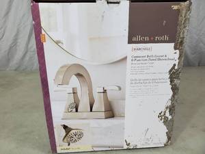 lot 34 image: New allen  roth Marchele Bath Faucet with Drain and Showerhead