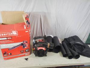lot 71 image: Craftsman Gas Powered Blower  Vacuum  Mulcher