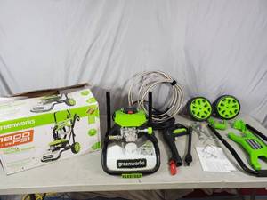 lot 80 image: Greenworks 1800 psi Electric Pressure Washer