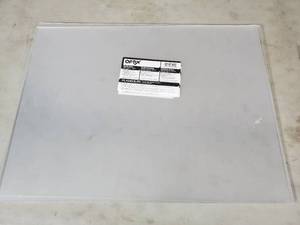 lot 84 image: 2 New Sheets of Plaskolite Optix Clear Acrylic Sheet 18 in. x 24 in. x .100 inch thickness.