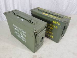 lot 94 image: Pair of 30 Cal. US Military Ammo Cans