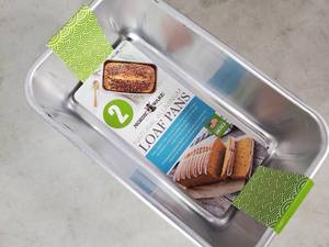 lot 96 image: New Set of 2 Nordicware Aluminum Loaf Pans