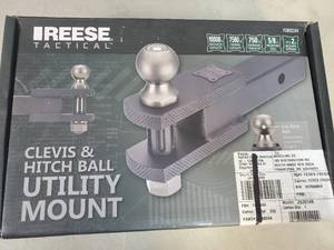 lot 106 image: New Reese Tactical Hitch Ball and Clevis Mount Kit