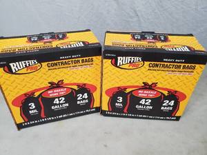 lot 130 image: 2 New Boxes of Contractor Grade Trash Bags