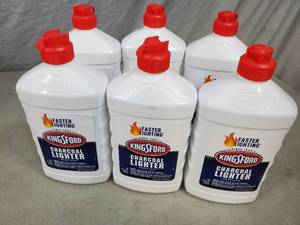 lot 131 image: 6 New Kingsford Charcoal Lighter Fluid