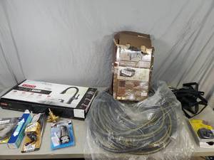 lot 137 image: Garden Hose, Firepit Cover, Plumbing Accessories