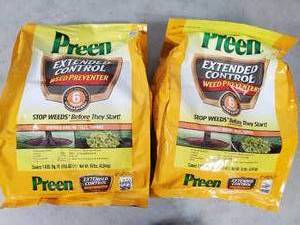 lot 138 image: 2 New Bags of Preen Extended Control Weed Preventer