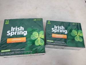 lot 143 image: 20 New Bars of Irish Spring Bar Soap