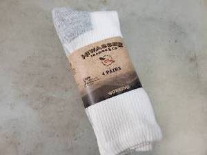 lot 144 image: New 4 Pairs Hiwassee Cotton Work Socks