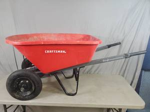 lot 171 image: Craftsman 6 Cubic Ft Wheelbarrow