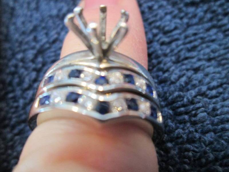 Rhodium Over Sterling Silver Lab-Cr...